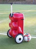 Red Soccer Trolley